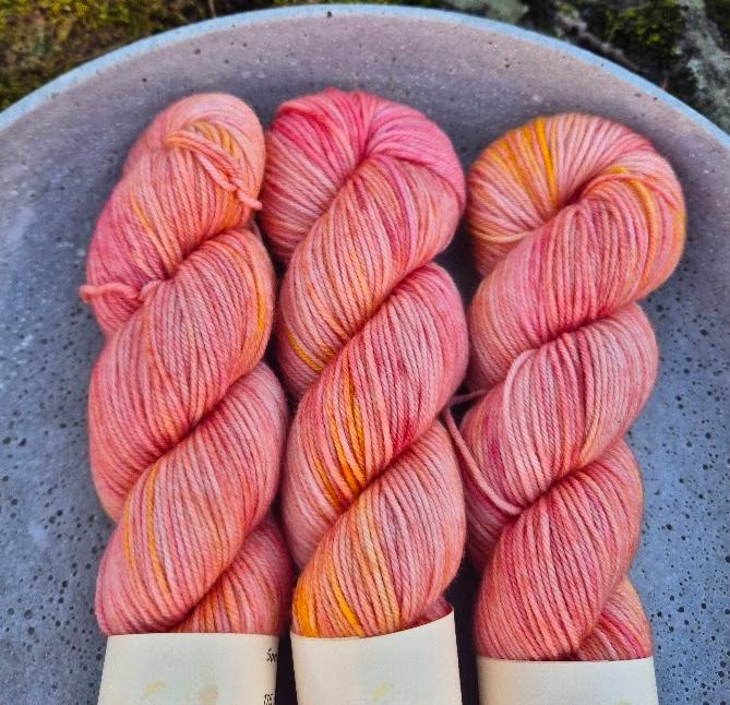 Spenstig tykk merino - Fersken