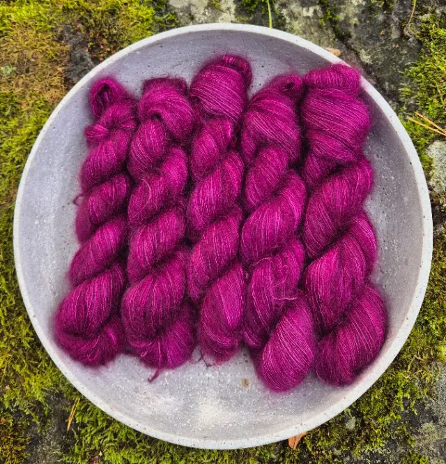 Silk Mohair - Intens Cabernet