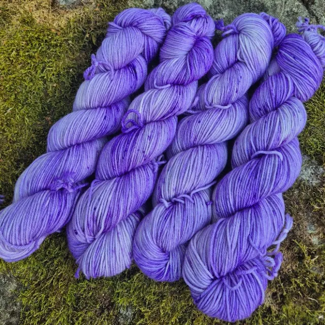 Spenstig tykk merino - Lavendel